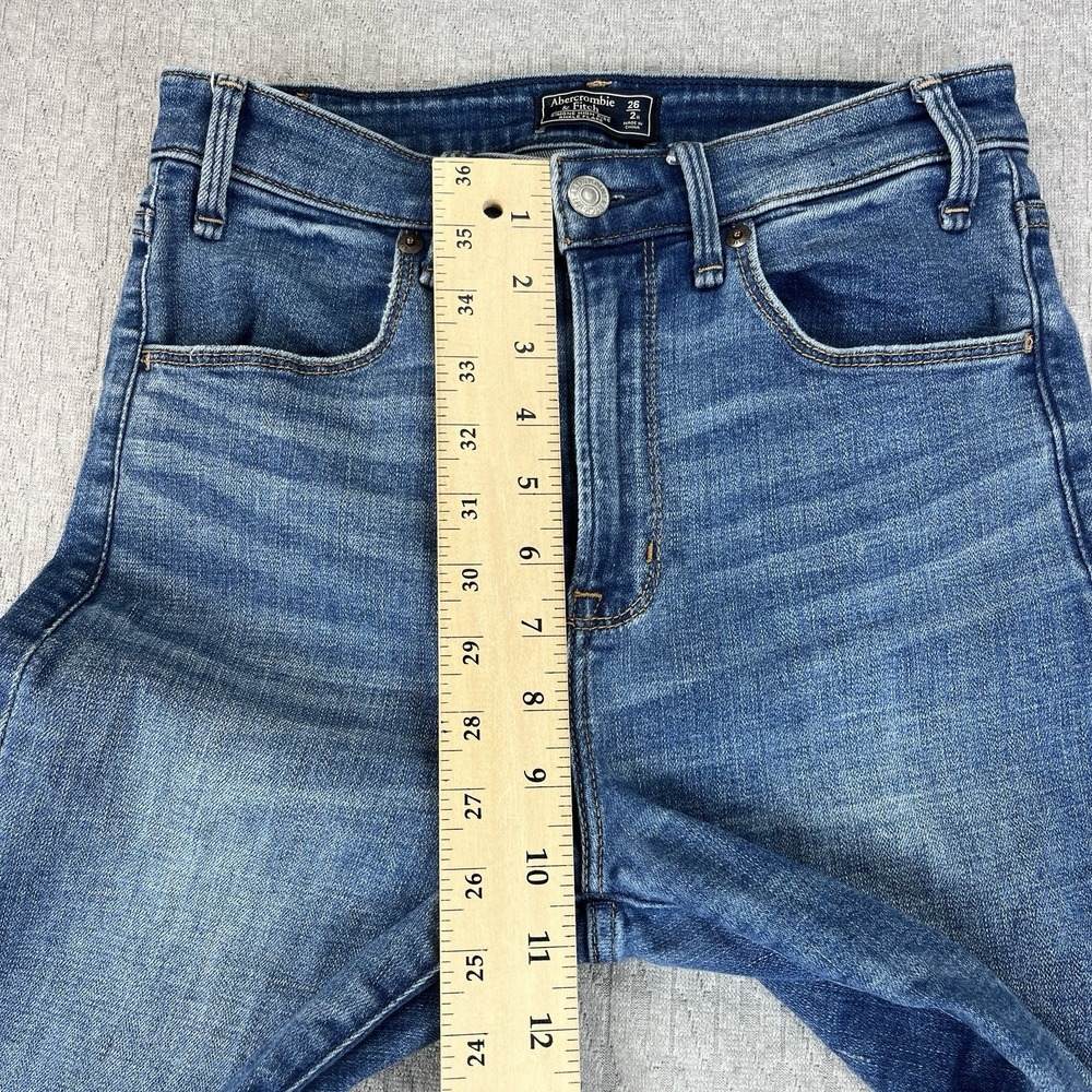 Abercrombie & Fitch Women's Bootcut Jeans in Medium Blue Wash - Picture 7 of 9